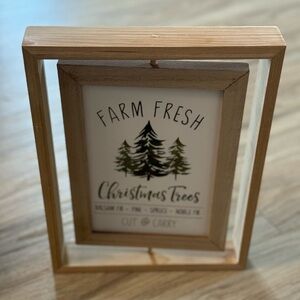 Farm Fresh Christmas Trees Wood Sign